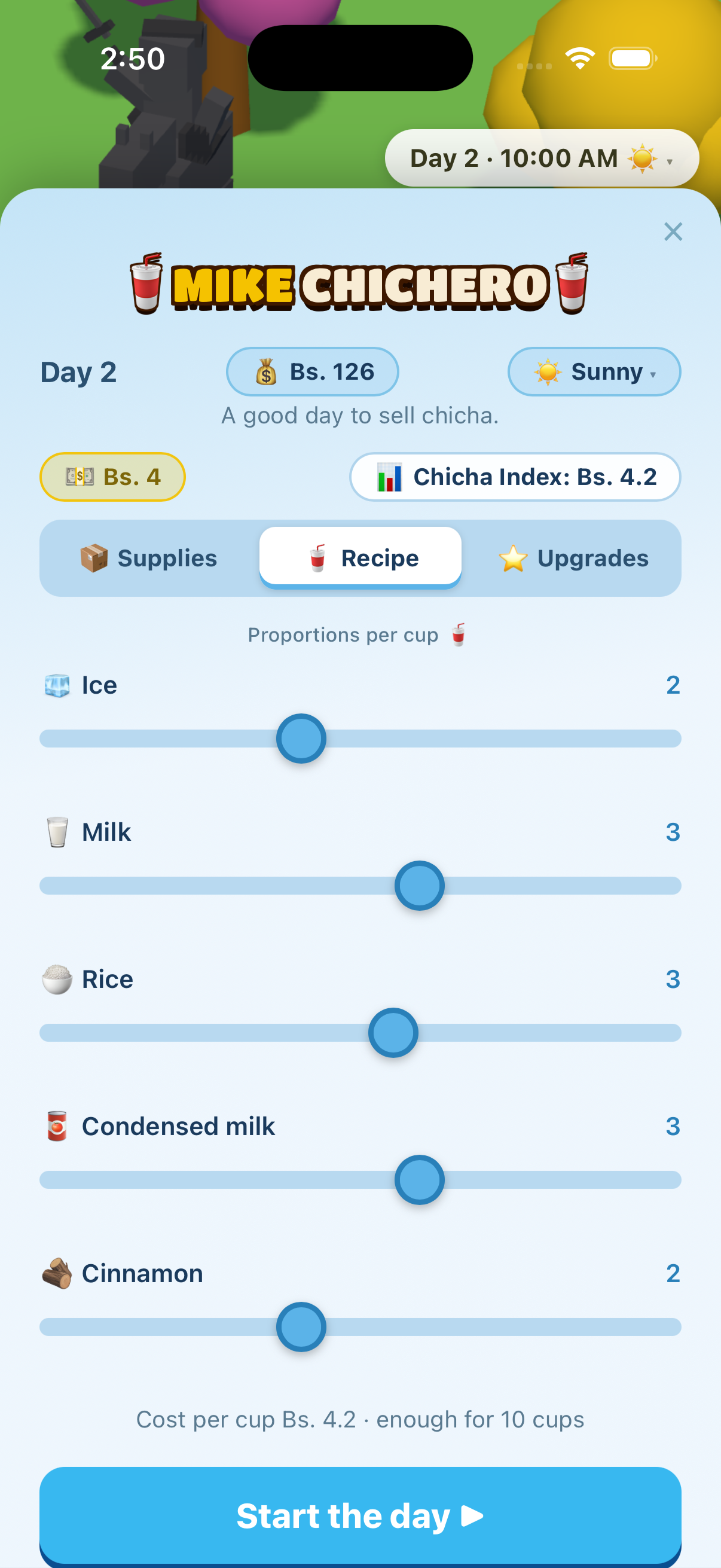 Recipe sliders